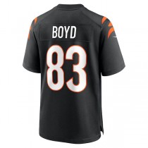 C.Bengals #83 Tyler Boyd Black Game Jersey Stitched American Football Jerseys