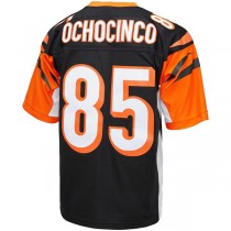 C.Bengals #85 Chad Ochocinco Mitchell & Ness Black 2009 Legacy Replica Jersey Stitched American Football Jerseys