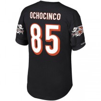 C.Bengals #85 Chad Ochocinco Mitchell & Ness Green Retired Player Name & Number Mesh Top Stitched American Football Jerseys