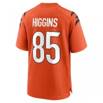 C.Bengals #85 Tee Higgins Orange Game Jersey Stitched American Football Jerseys