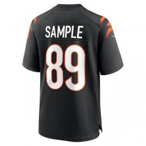 C.Bengals #89 Drew Sample Black Game Jersey Stitched American Football Jerseys