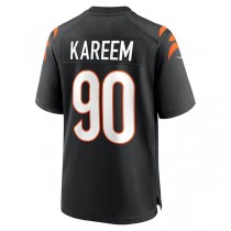 C.Bengals #90 Khalid Kareem Black Game Jersey Stitched American Football Jerseys