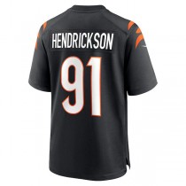 C.Bengals #91 Trey Hendrickson Black Team Game Jersey Stitched American Football Jerseys