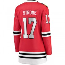 C.Blackhawks #17 Dylan Strome Fanatics Branded Home Breakaway Player Jersey Red Stitched American Hockey Jerseys