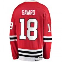 C.Blackhawks #18 Denis Savard Fanatics Branded Premier Breakaway Retired Player Jersey Red Stitched American Hockey Jerseys