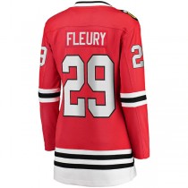C.Blackhawks #29 Marc-Andre Fleury Fanatics Branded Home Premier Breakaway Player Jersey Red Stitched American Hockey Jerseys