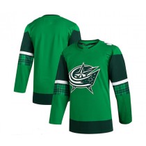 C.Blue Jackets 2023 St. Patrick's Day Primegreen Authentic Jersey - Kelly Green Stitched American Hockey Jerseys