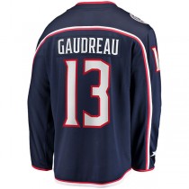 C.Blue Jackets #13 Johnny Gaudreau Fanatics Branded 2022 Breakaway Player Jersey Navy Stitched American Hockey Jerseys