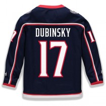 C.Blue Jackets #17 Brandon Dubinsky Fanatics Branded Home Replica Player Jersey Navy Stitched American Hockey Jerseys