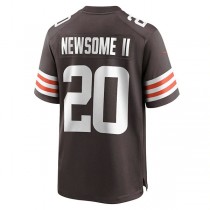 C.Browns #20 Greg Newsome II Brown Game Jersey Stitched American Football Jerseys