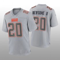 C.Browns #20 Greg Newsome II Gray Atmosphere Game Jersey Stitched American Football Jerseys
