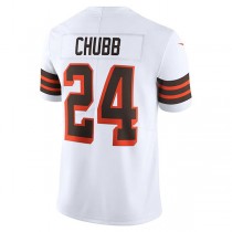 C.Browns #24 Nick Chubb White 1946 Collection Alternate Vapor Limited Jersey Stitched American Football Jerseys