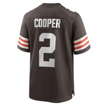 C.Browns #2 Amari Cooper Brown Player Game Jersey Stitched American Football Jerseys