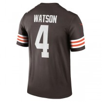 C.Browns #4 Deshaun Watson Brown Legend Jersey Stitched American Football Jerseys