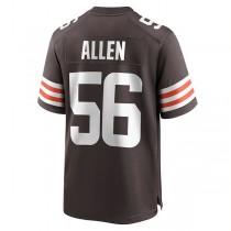 C.Browns #56 Dakota Allen Brown Game Player Jersey Stitched American Football Jerseys