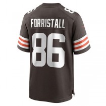 C.Browns #66 Miller Forristall Brown Game Player Jersey Stitched American Football Jerseys