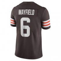C.Browns #6 Baker Mayfield Brown Vapor Limited Player Jersey Stitched American Football Jerseys