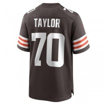 C.Browns #70 Alex Taylor Brown Team Game Player Jersey Stitched American Football Jerseys
