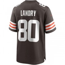 C.Browns #80 Jarvis Landry Brown Game Player Jersey Stitched American Football Jerseys