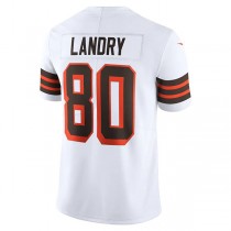 C.Browns #80 Jarvis Landry White Vapor Limited Player Jersey Stitched American Football Jerseys