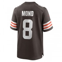 C.Browns #8 Kellen Mond Brown Game Player Jersey Stitched American Football Jerseys