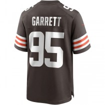 C.Browns #95 Myles Garrett Brown Game Player Jersey Stitched American Football Jerseys