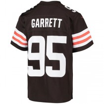 C.Browns #95 Myles Garrett Brown Team Game Jersey Stitched American Football Jerseys