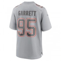 C.Browns #95 Myles Garrett Gray Atmosphere Fashion Game Jersey Stitched American Football Jerseys