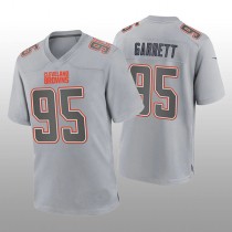 C.Browns #95 Myles Garrett Gray Atmosphere Game Jersey Stitched American Football Jerseys
