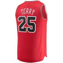 C.Bulls #25 Dalen Terry Fanatics Branded 2022 Draft First Round Pick Fast Break Replica Jersey Icon Edition Red Stitched American Basketball Jersey