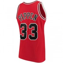 C.Bulls #33 Scottie Pippen Mitchell & Ness Big & Tall Hardwood Classics Jersey Red Stitched American Basketball Jersey