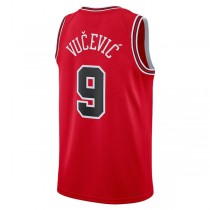 C.Bulls #9 Nikola Vucevic Unisex 2022-23 Swingman Jersey Icon Edition Red Stitched American Basketball Jersey