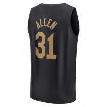 C.Cavaliers #31 Jarrett Allen Fanatics Branded 2021-22 Fast Break Player Jersey Statement Edition Black Stitched American Basketball Jersey