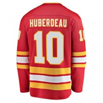 C.Flames #10 Jonathan Huberdeau Fanatics Branded Home Breakaway Player Jersey Red Stitched American Hockey Jerseys