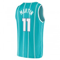 C.Hornets #11 Cody Martin Fanatics Branded 2020-21 Fast Break Replica Jersey Icon Edition Teal Stitched American Basketball Jersey