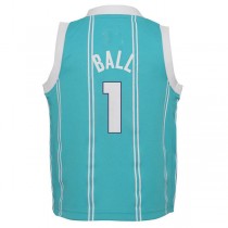 C.Hornets #1 LaMelo Ball Jordan Brand Infant 2021-22 Replica Jersey Icon Edition Teal Stitched American Basketball Jersey