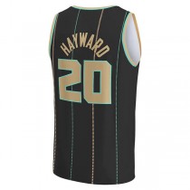 C.Hornets #20 Gordon Hayward Fanatics Branded 2022-23 Fastbreak Jersey City Edition Black Stitched American Basketball Jersey