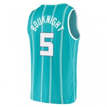 C.Hornets #5 James Bouknight Fanatics Branded 2021-22 Fast Break Replica Jersey Icon Edition Teal Stitched American Basketball Jersey