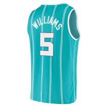 C.Hornets #5 Mark Williams Fanatics Branded 2022 Draft First Round Pick Fast Break Replica Player Jersey Icon Edition Teal Stitched American Basketball Jersey
