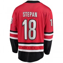 C.Hurricanes #18 Derek Stepan Fanatics Branded Home Breakaway Player Jersey Red Stitched American Hockey Jerseys