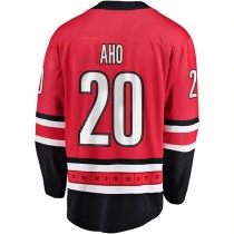 C.Hurricanes #20 Sebastian Aho Fanatics Branded Premier Breakaway Player Jersey Red Stitched American Hockey Jerseys