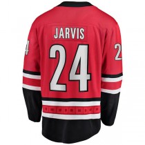 C.Hurricanes #24 Seth Jarvis Fanatics Branded Home Breakaway Player Jersey Red Stitched American Hockey Jerseys