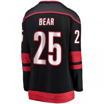 C.Hurricanes #25 Ethan Bear Fanatics Branded Home Breakaway Player Jersey Black Stitched American Hockey Jerseys