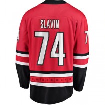 C.Hurricanes #74 Jaccob Slavin Fanatics Branded Breakaway Player Jersey Red Stitched American Hockey Jerseys