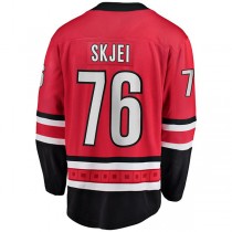 C.Hurricanes #76 Brady Skjei Fanatics Branded Breakaway Player Jersey Red Stitched American Hockey Jerseys
