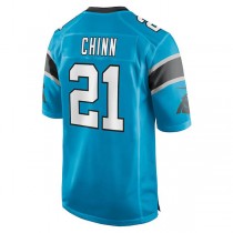 C.Panthers #21 Jeremy Chinn Blue Game Jersey Stitched American Football Jerseys