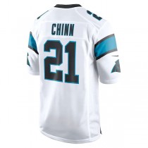 C.Panthers #21 Jeremy Chinn White Game Jersey Stitched American Football Jerseys