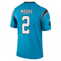 C.Panthers #2 D.J. Moore Blue Legend Jersey Stitched American Football Jerseys