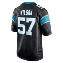 C.Panthers #57 Damien Wilson Black Game Player Jersey Stitched American Football Jerseys