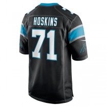 C.Panthers #71 Phil Hoskins Black Game Jersey Stitched American Football Jerseys